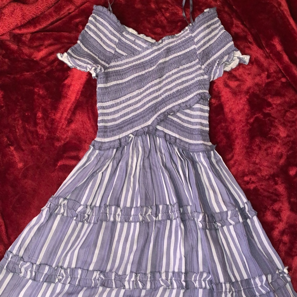 Off the shoulder ruffled dress